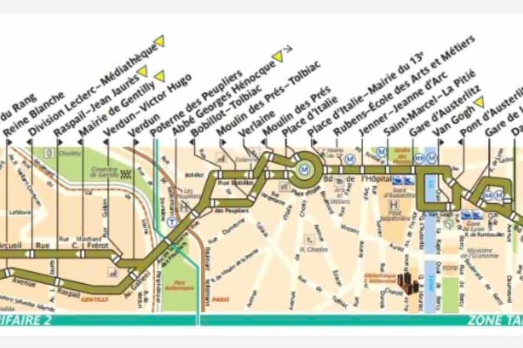 Duplex T2 A Arcueil A 3Min Arret Laplace Rer B Eksteriør billede